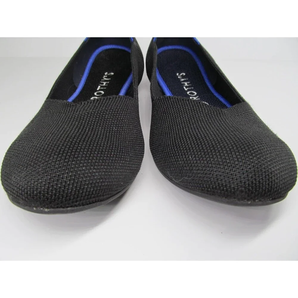 Rothy's Womens Black Flat Round Toe Knit Ballet Slip On Loafers Size US 10 - Picture 7 of 16